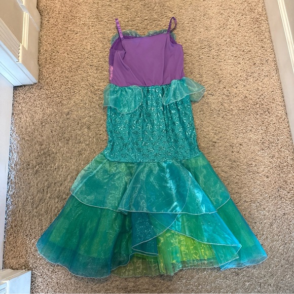 Disney Castle Collection Ariel The Little Mermaid Dress Costume Girls Size 11/12 - Picture 6 of 14